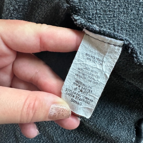 Fantastic Fawn Grey Open Long Sleeve Top - Picture 2 of 4